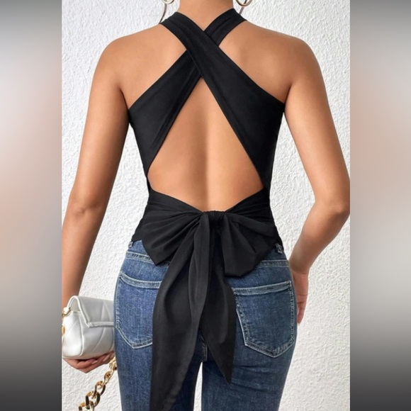 Lush Cropped Wrap Top NWOT Bb - Picture 1 of 5